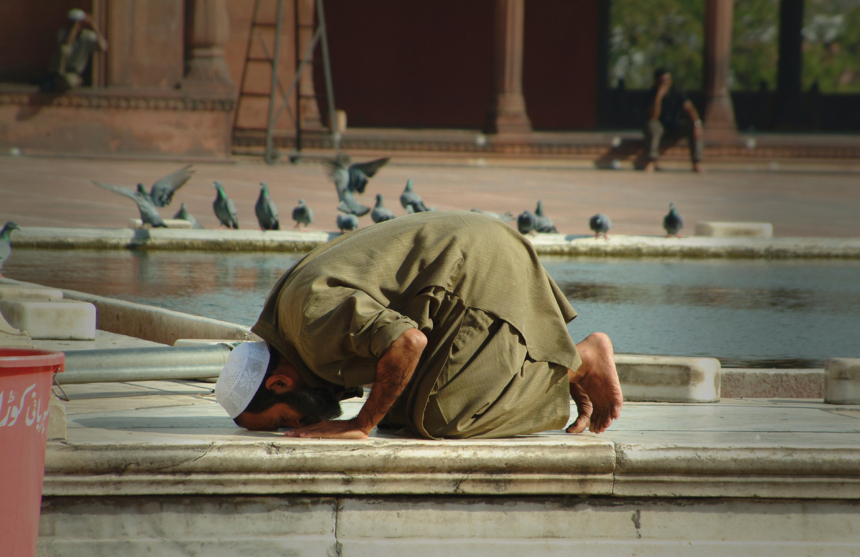 Muslim man in prayer