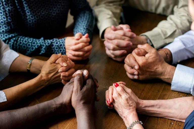 People praying together